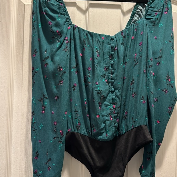 AFRM green floral bodysuit - Picture 3 of 7
